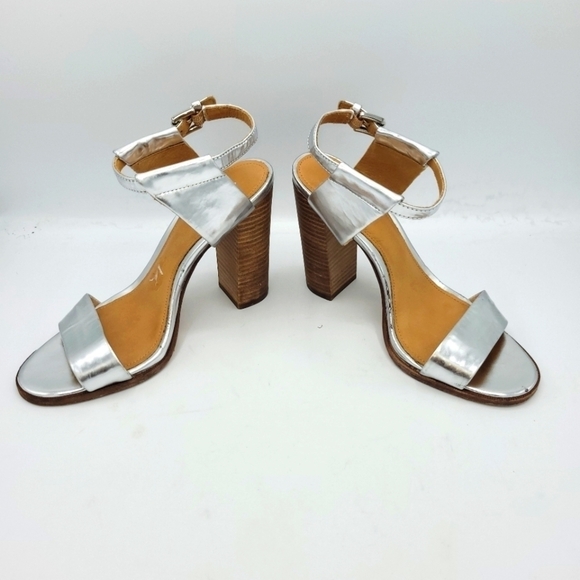 Coach Metallic/Silver Lexey Sandals Size 7 B - Picture 8 of 16